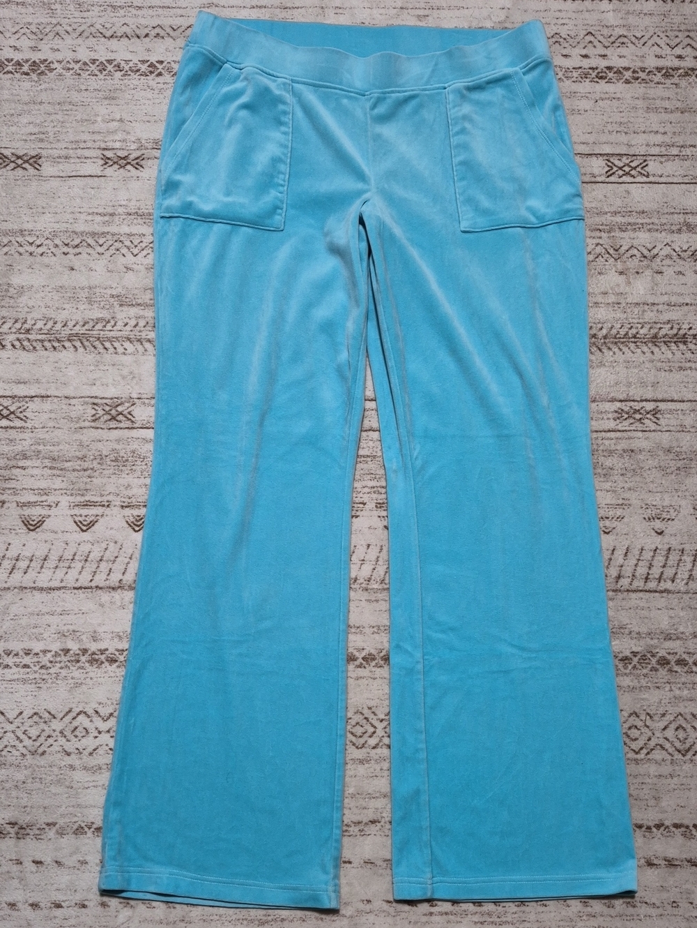 Juicy Couture Light Blue Velour Track Pants